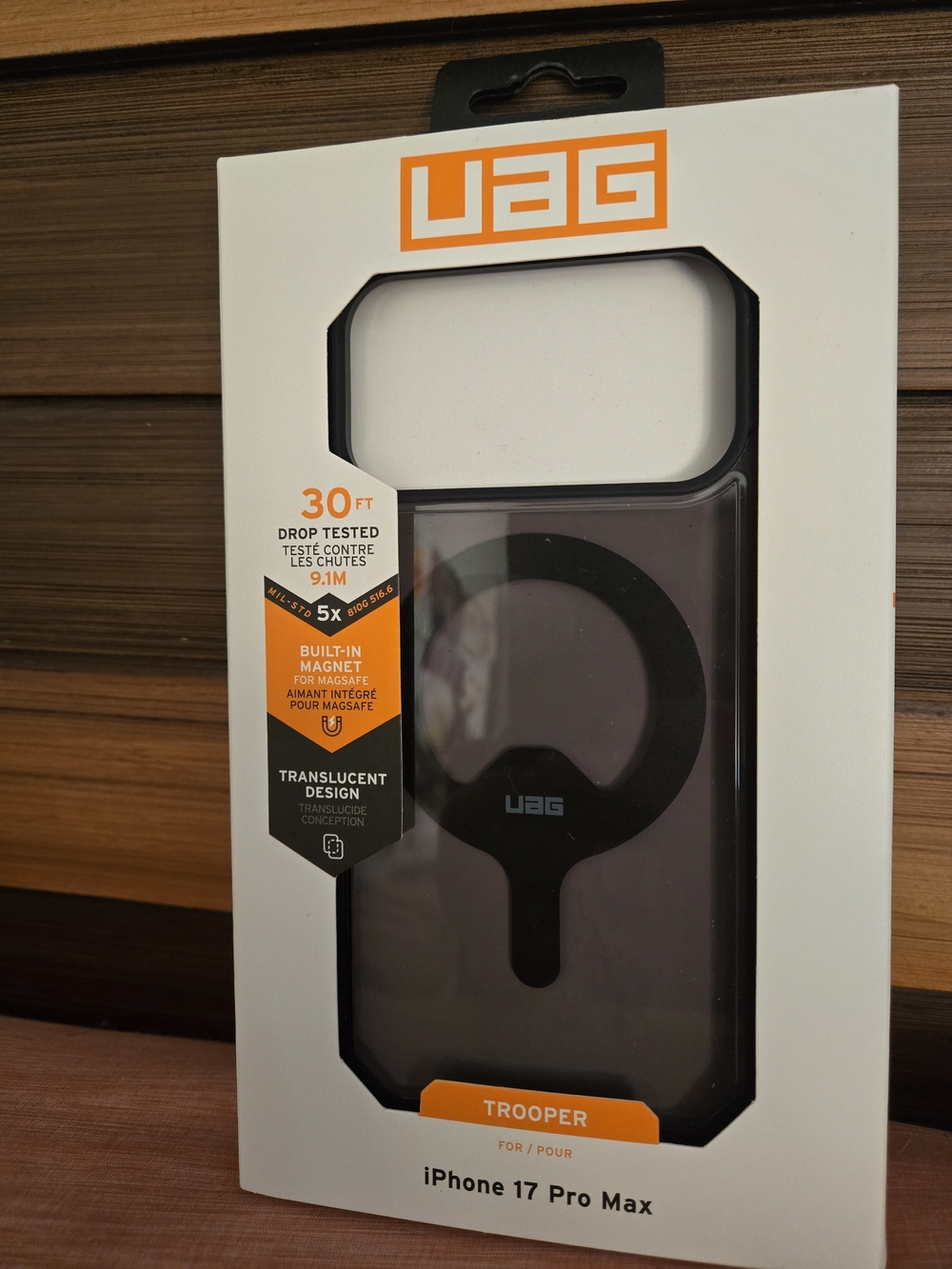 Ag Adriano Goldschmied Trooper Case for iPhone 17 Pro Max — Translucent Black